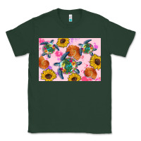 Sports Green Sunflowers Turtle Classic Tee - Artiststas