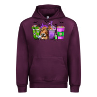 Mauve Wine Coffee Cups with Cow and Halloween Urban Hoodie - texasbilliewilder