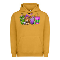 Pigment Peanut Butter Coffee Cups with Cow and Halloween Urban Hoodie - texasbilliewilder