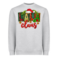Heather Grey Christmas lala claus Heavyweight Sweatshirt - FaDigitalArtStudio