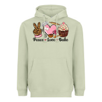 Matcha peace love bake Heavyweight Hoodie - NancyCooperArtShop