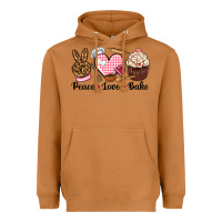 Meerkat peace love bake Heavyweight Hoodie - NancyCooperArtShop