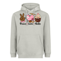 Moon Dust peace love bake Heavyweight Hoodie - NancyCooperArtShop
