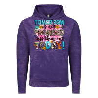 Cloud Purple tomorrow is not promised cuss them out today! Vintage Hoodie - Zillion Design Studio