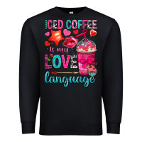 Black iced coffee is my love language Premium Sweatshirt - NancyCooperArtShop