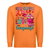 Carrot iced coffee is my love language Premium Sweatshirt - NancyCooperArtShop