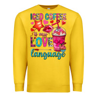 Lemon iced coffee is my love language Premium Sweatshirt - NancyCooperArtShop