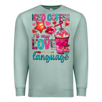 Seafoam iced coffee is my love language Premium Sweatshirt - NancyCooperArtShop