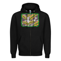 Black mardi gras umbrella background Zipper Hoodie - BarkalooDesign