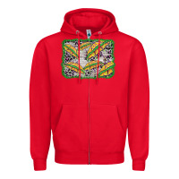 Red mardi gras umbrella background Zipper Hoodie - BarkalooDesign