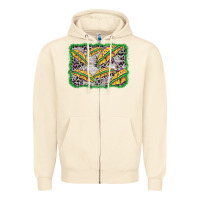 Sandshell mardi gras umbrella background Zipper Hoodie - BarkalooDesign