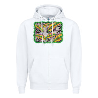 White mardi gras umbrella background Zipper Hoodie - BarkalooDesign