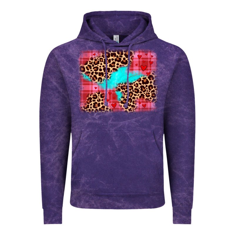 Valentine's Day Leopard Background Vintage Hoodie by JahusDesignShop | Teevron