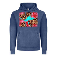 Vintage Denim valentine's day leopard background Vintage Hoodie - JahusDesignShop