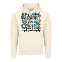 Vintage Artic today's attitude brought to you by coffee and sarc Vintage Hoodie - Zillion Design Studio