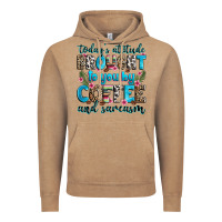 Vintage Coffee today's attitude brought to you by coffee and sarc Vintage Hoodie - Zillion Design Studio