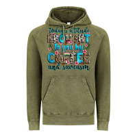 Vintage Olive today's attitude brought to you by coffee and sarc Vintage Hoodie - Zillion Design Studio