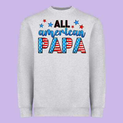 All American Papa Heavyweight Sweatshirt Designed By Neo Western