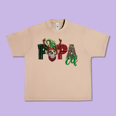 Papa Elf Skull Urban Heavy Tee Designed By Fadigitalartstudio