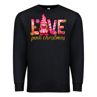 Black love pink christmas gnome Premium Sweatshirt - NancyCooperArtShop