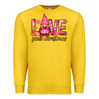 Lemon love pink christmas gnome Premium Sweatshirt - NancyCooperArtShop