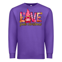 Purple love pink christmas gnome Premium Sweatshirt - NancyCooperArtShop