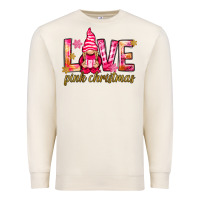 Sandshell love pink christmas gnome Premium Sweatshirt - NancyCooperArtShop