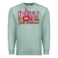 Seafoam love pink christmas gnome Premium Sweatshirt - NancyCooperArtShop