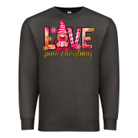 Smoke love pink christmas gnome Premium Sweatshirt - NancyCooperArtShop