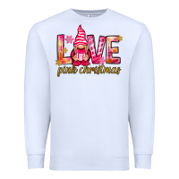 White love pink christmas gnome Premium Sweatshirt - NancyCooperArtShop