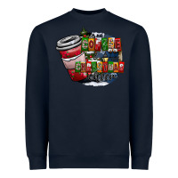 Navy coffe Heavyweight Sweatshirt - CowhideDigitalArt