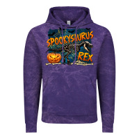 Cloud Purple Spooky Saurus Rex Vintage Hoodie - texasbilliewilder