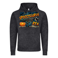 Vintage Black Spooky Saurus Rex Vintage Hoodie - texasbilliewilder