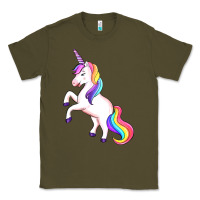 Army Green unicorn Classic Tee - Artiststas
