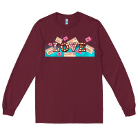 Burgundy love and love letters Long Sleeve Tee - AdoDesignShop