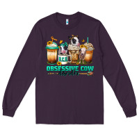 Plum ocd obsessive cow disorder coffee cups Long Sleeve Tee - Jasminsmagicworld