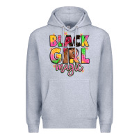 Heather Grey black girl magic Premium Hoodie - Artiststas