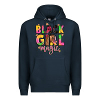 Navy black girl magic Premium Hoodie - Artiststas
