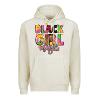 Oatmeal Heather black girl magic Premium Hoodie - Artiststas