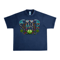 Navy summer mom Urban Heavy Tee - CowhideDigitalArt