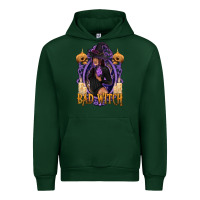 Forest Green Bad Witch Black Woman Urban Hoodie - texasbilliewilder