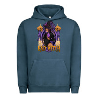 Pigment Midnight Navy Bad Witch Black Woman Urban Hoodie - texasbilliewilder