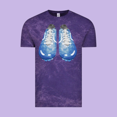 Blue Cleats Fa Element Vintage Tee Designed By Fadigitalartstudio
