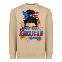 Mushroom All American Nana 4th of July Heavyweight Sweatshirt - CowGirlArtShop
