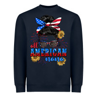 Navy All American Nana 4th of July Heavyweight Sweatshirt - CowGirlArtShop