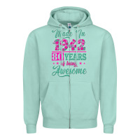 Seafoam made in 1942, 80 years of being awesome kopya Zipper Hoodie - Jasminsmagicworld