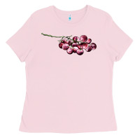 Bubblegum Pink red grape Ladies Tee - AdoDesignShop