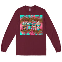 Nurse Fuel Coffee Cups Long Sleeve Tee | Teevron