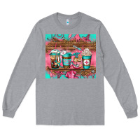 Heather Grey nurse fuel coffee cups Long Sleeve Tee - Jasminsmagicworld