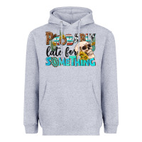 Heather Grey probably late for something Heavyweight Hoodie - NancyCooperArtShop